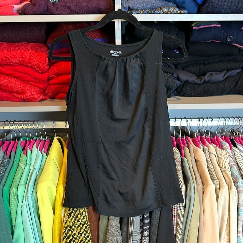Merona black sleeveless top size S